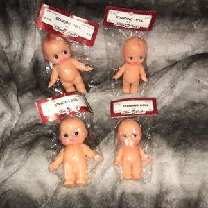 Fibre Craft vintage bundle of 4 standing dolls New in packaging